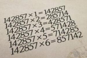 神秘数字142857的真相揭秘，乘以1~6都是这六个数字轮回