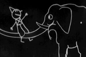 世界上第一部动画片，幻影集出品于1908年(仅2分钟的动画短片)