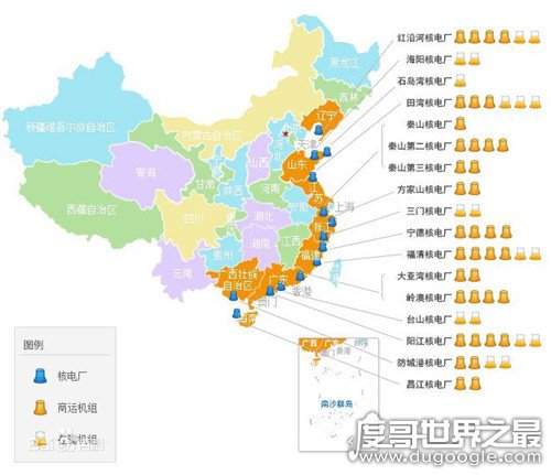 中国有多少核电站，截止目前共有22座(其中已经建成11座)