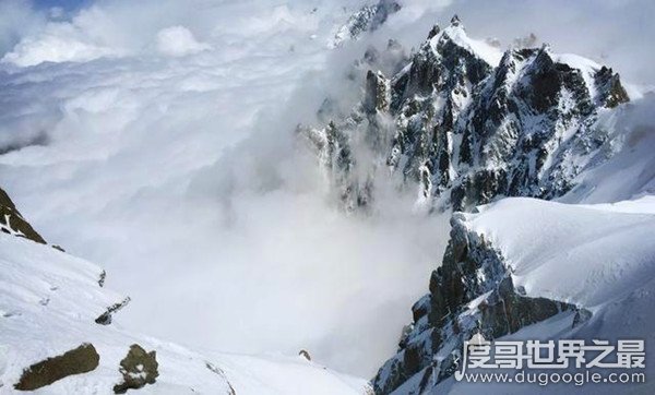阿尔卑斯山最高峰 勃朗峰(最高海拔4804米/欧洲最高峰)