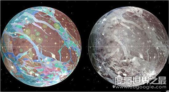 太阳系中最大的卫星，木卫三体积是月球的2/3(半径为2632公里)