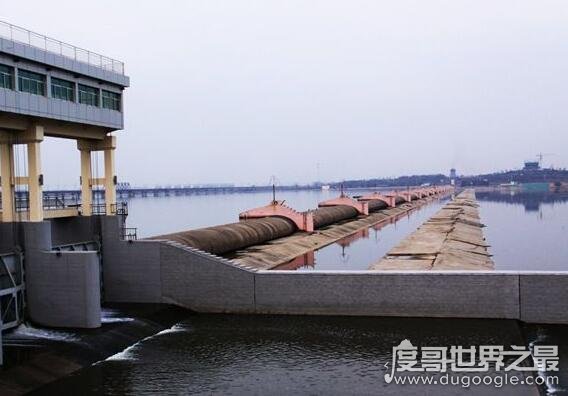 世界第一橡胶坝，山东临沂小埠东橡胶拦河坝(总长1247.4米)