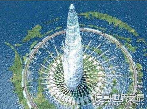 中国第一高楼1300米 上海超群大厦建筑高度1228米(只是设想)