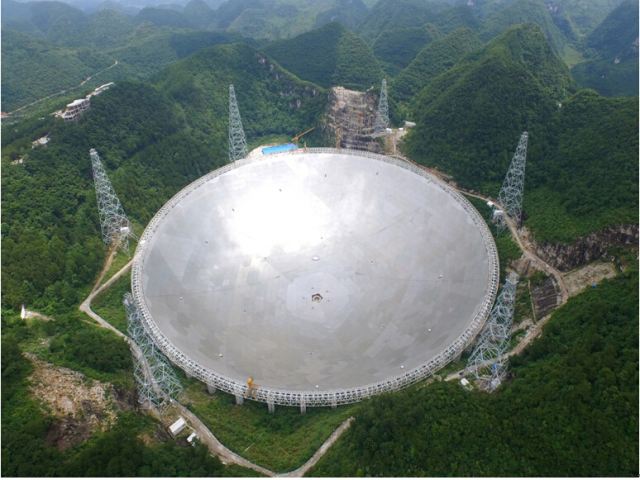 中国最大的望远镜 接收面积相当于30个足球场（位于贵州）